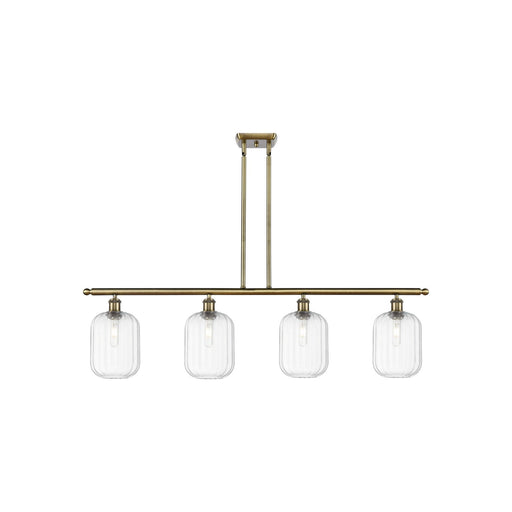 Innovations Preston Cyl 4Lt 48" Island Lt, Antique Brass