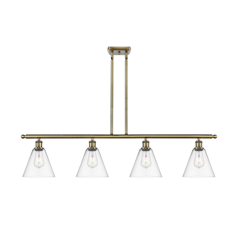 Innovations Berkshire Glass 4Lt 48", Antique Brass