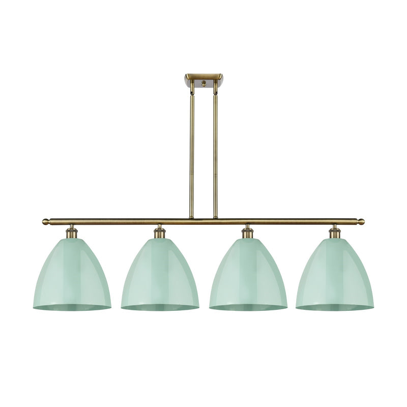 Innovations Plymouth 4Lt 50.25" Island, Antique Brass