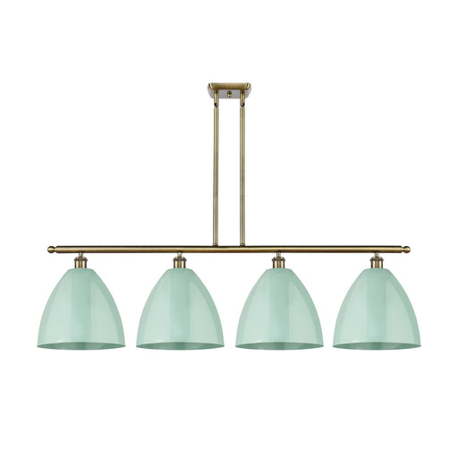 Innovations Plymouth 4Lt 50.25" Island, Antique Brass