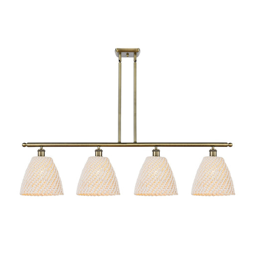 Innovations Bristol Natural 4Lt 48" Island, Antique Brass