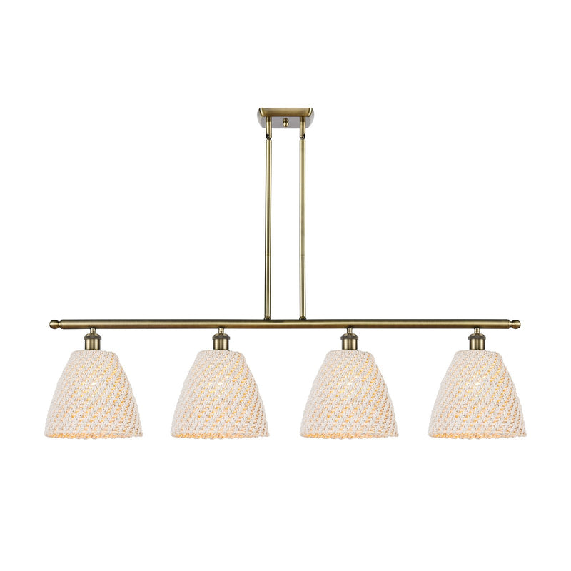 Innovations Bristol Natural 4Lt 48" Island, Antique Brass