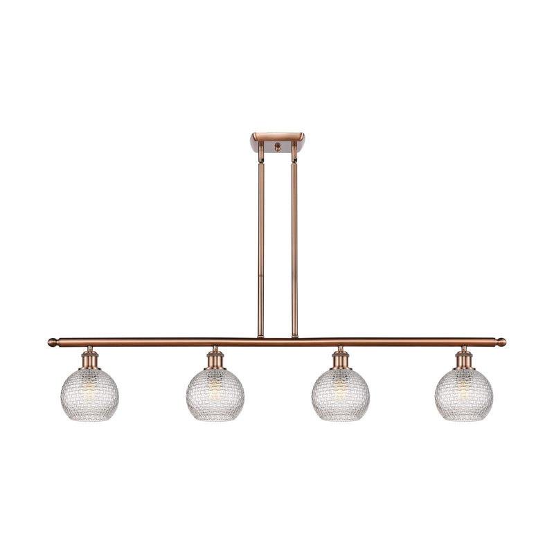 Innovations Athens 4Lt 48" Island Lt, Antique Copper