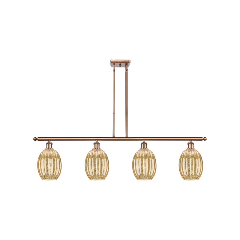 Innovations Preston Bulb 4Lt 48" Island Lt, Antique Copper
