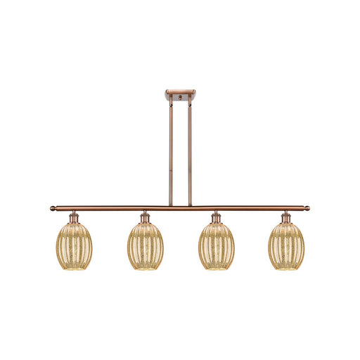 Innovations Preston Bulb 4Lt 48" Island Lt, Antique Copper