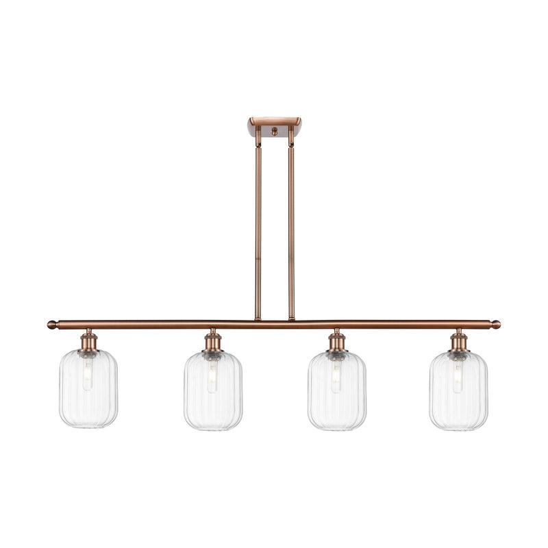 Innovations Preston Cyl 4Lt 48" Island Lt, Antique Copper