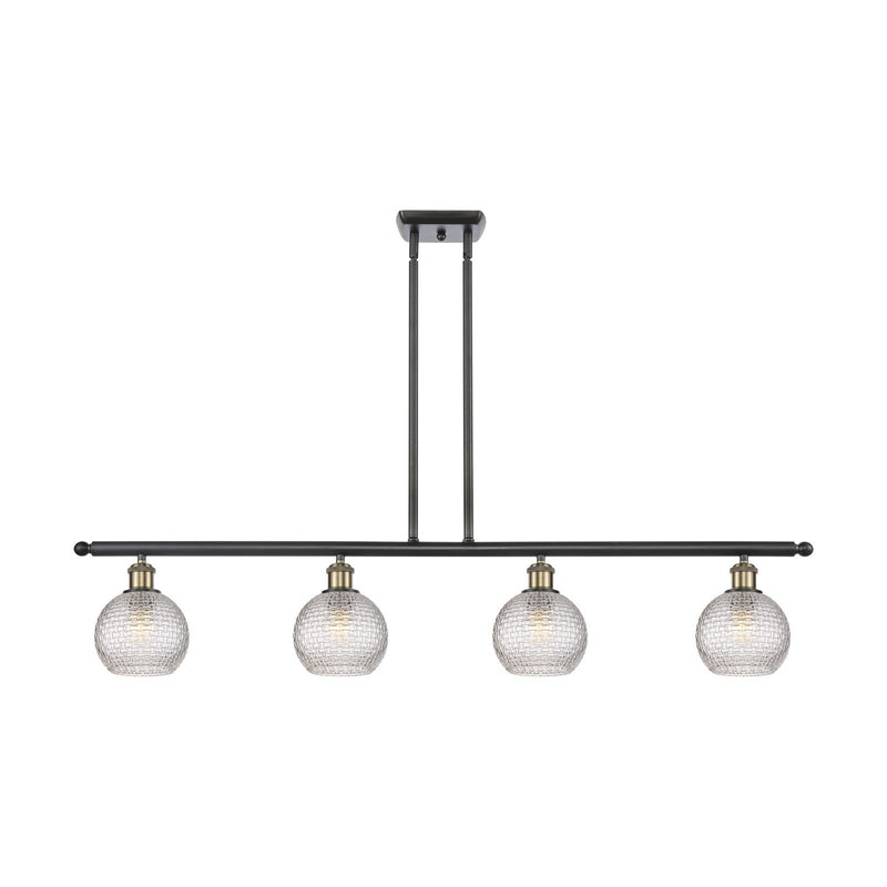 Innovations Athens 4Lt 48" Island Lt, Blk Antique Brass