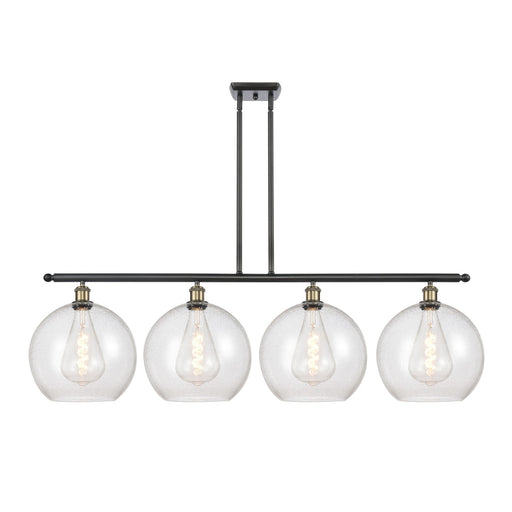 Innovations Athens 4Lt 50" Island Lt, Blk Antique Brass