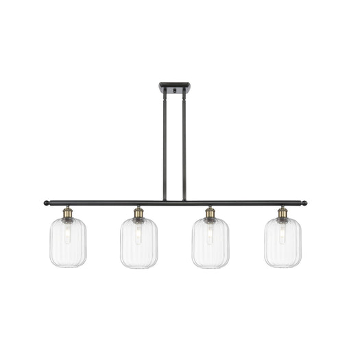 Innovations Preston Cyl 4Lt 48" Island, Blk Antique Brass