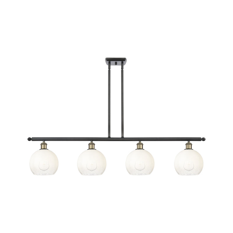 Innovations Brookhaven Globe 4Lt 48", Blk Antique Brass