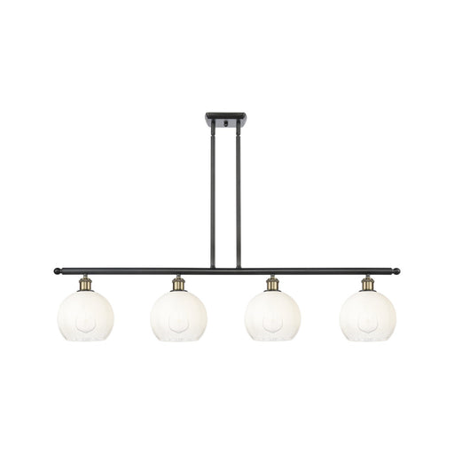 Innovations Brookhaven Globe 4Lt 48", Blk Antique Brass