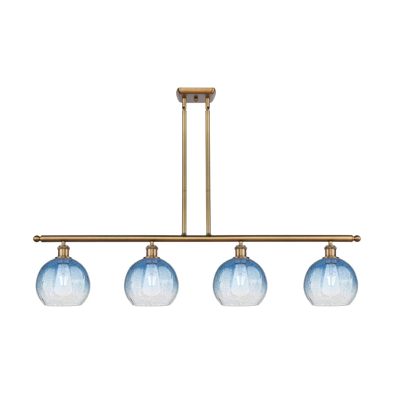 Innovations Brookhaven Globe 4Lt 48" Island, Brushed Brass