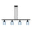 Innovations Ballston Bridal Veil 4Lt 48" Stem Island, BK/BL - 516-4I-BK-G559-5BL