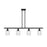 Innovations Ball Bridal Veil 4Lt 48" Stem Island, BK/SD - 516-4I-BK-G559-5SDY