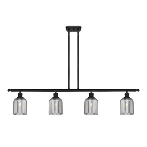 Innovations Ballston Bridal Veil 4Lt 48" Stem Island, BK/SM - 516-4I-BK-G559-5SM