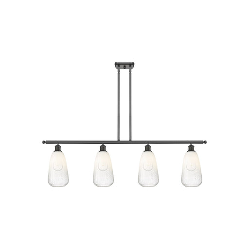 Innovations Brookhaven Almond 48in 4-Light Island Light | Industrial Oil Rubbed Bronze Steel and Opal Glass | Kitchen Island & | Model 516-4I-OB-G480-6OP