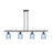 Innovations Ballston Bridal Veil 4Lt 48" Stem Island, BZ/BL - 516-4I-OB-G559-5BL