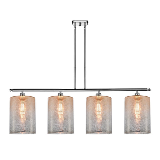 Innovations Cobbleskill 48in 4-Light Island Light | Art Nouveau Industrial Polished Chrome and Mercury Glass | Kitchen Island & | Model 516-4I-PC-G116-L