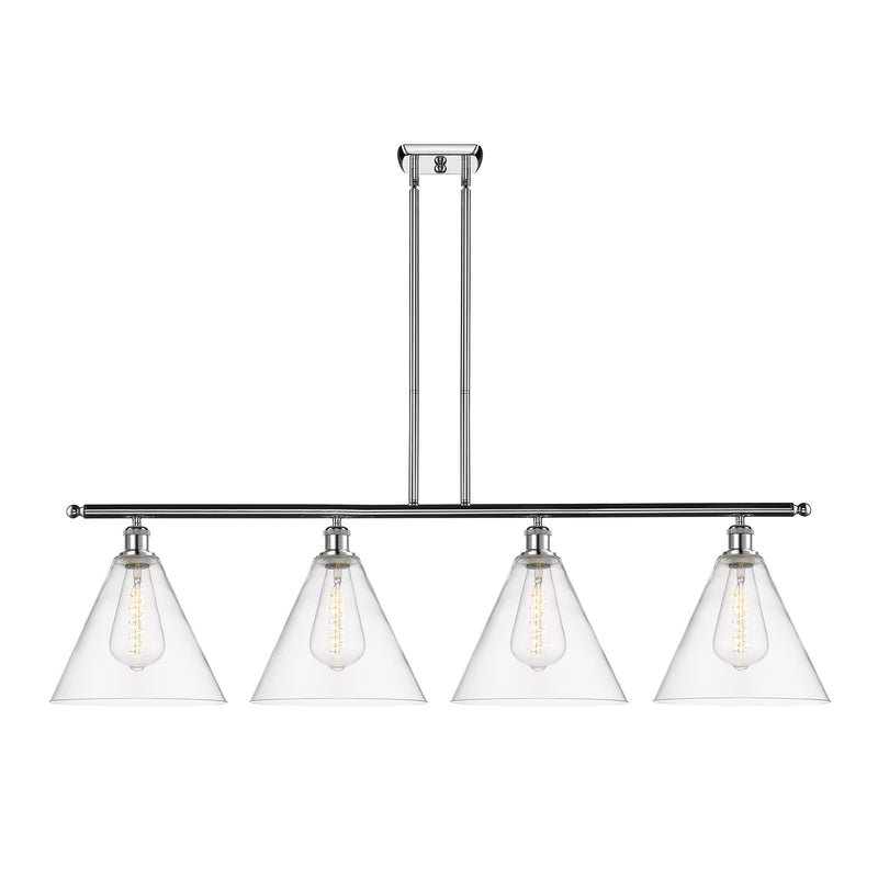 Innovations Berkshire Glass 4Lt 50.25", Polished Chrome