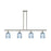 Innovations Ballston Bridal Veil 4Lt 48" Stem Island, PN/BL - 516-4I-PN-G559-5BL