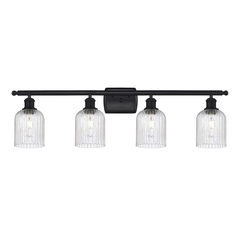 Innovations Ballston Bridal Veil 4Lt 35" Bath, Black/Seedy - 516-4W-BK-G559-5SDY