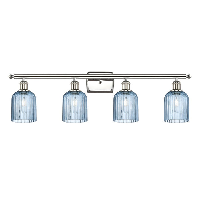 Innovations Ballston Bridal Veil 4Lt 35" Bath, PN/BL - 516-4W-PN-G559-5BL