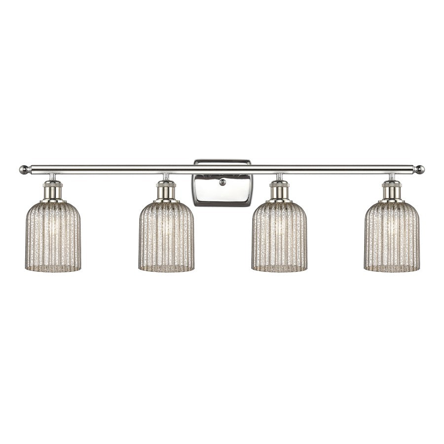 Innovations Ballston Bridal Veil 4Lt 35" Bath, PN/MC - 516-4W-PN-G559-5ME