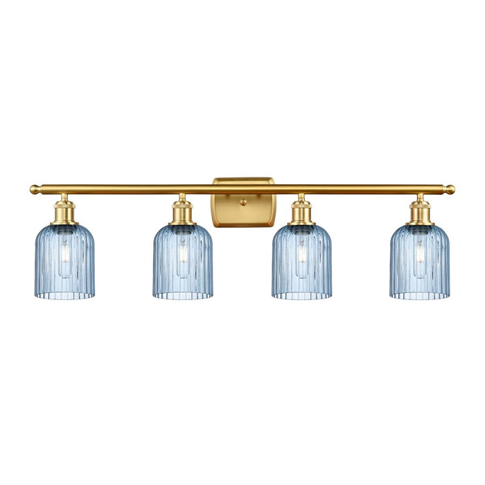 Innovations Ballston Bridal Veil 4Lt 35" Bath, Gold/Blue - 516-4W-SG-G559-5BL