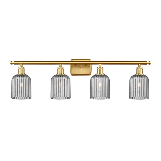 Innovations Ballston Bridal Veil 4Lt 35" Bath, Gold/Smoke - 516-4W-SG-G559-5SM