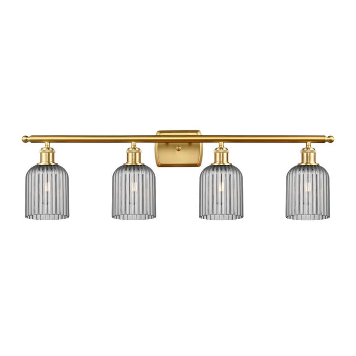 Innovations Ballston Bridal Veil 4Lt 35" Bath, Gold/Smoke - 516-4W-SG-G559-5SM