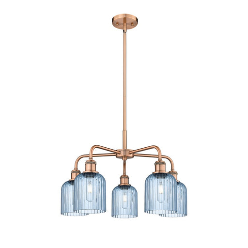 Innovations Ball Bridal Veil 5Lt 23" Stem Chand, CP/BL - 516-5CR-AC-G559-5BL