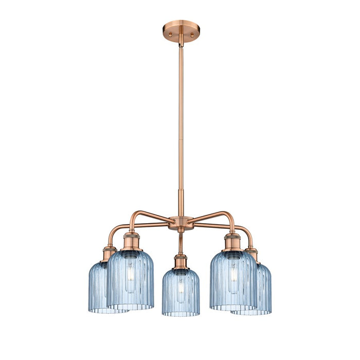 Innovations Ball Bridal Veil 5Lt 23" Stem Chand, CP/BL - 516-5CR-AC-G559-5BL