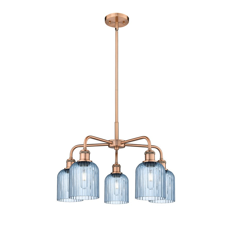 Innovations Ball Bridal Veil 5Lt 23" Stem Chand, CP/BL - 516-5CR-AC-G559-5BL