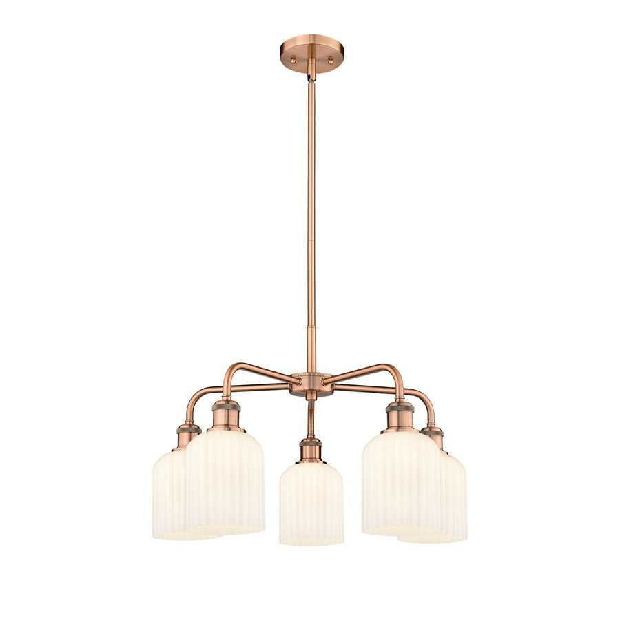 Innovations Ball Bridal Veil 5Lt 23" Stem Chand, CP/GW - 516-5CR-AC-G559-5GWH