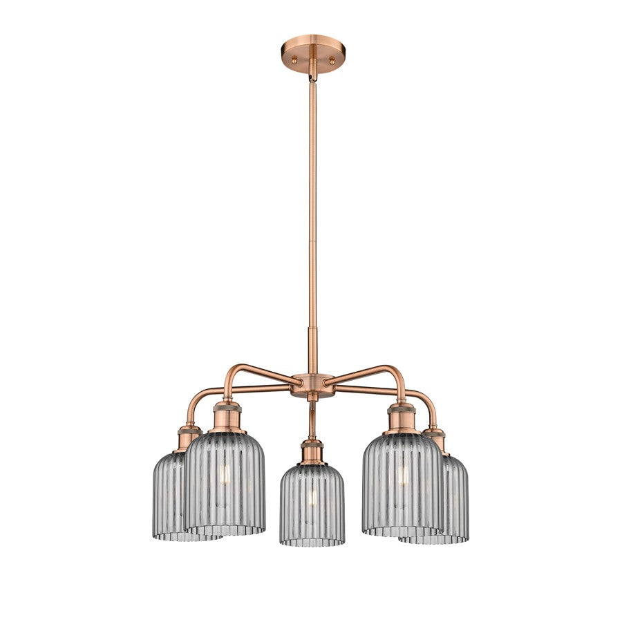 Innovations Ball Bridal Veil 5Lt 23" Stem Chand, CP/SM - 516-5CR-AC-G559-5SM