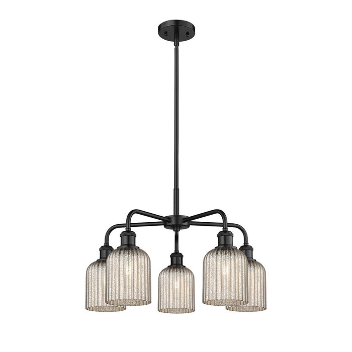 Innovations Ball Bridal Veil 5Lt 23" Stem Chand, BK/MC - 516-5CR-BK-G559-5ME