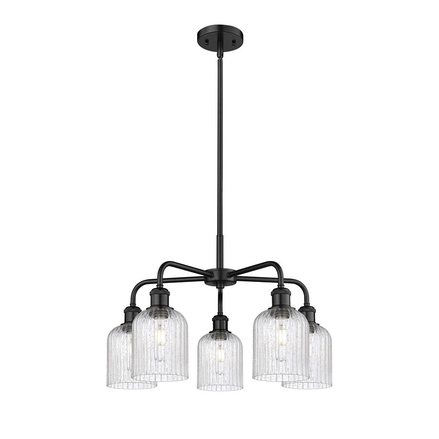 Innovations Ball Bridal Veil 5Lt 23" Stem Chand, BK/SD - 516-5CR-BK-G559-5SDY