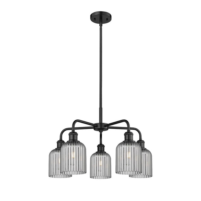 Innovations Ball Bridal Veil 5Lt 23" Stem Chand, BK/SM - 516-5CR-BK-G559-5SM