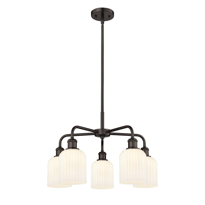 Innovations Ball Bridal Veil 5Lt 23" Stem Chand, BZ/GW - 516-5CR-OB-G559-5GWH