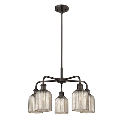 Innovations Ball Bridal Veil 5Lt 23" Stem Chand, BZ/MC - 516-5CR-OB-G559-5ME