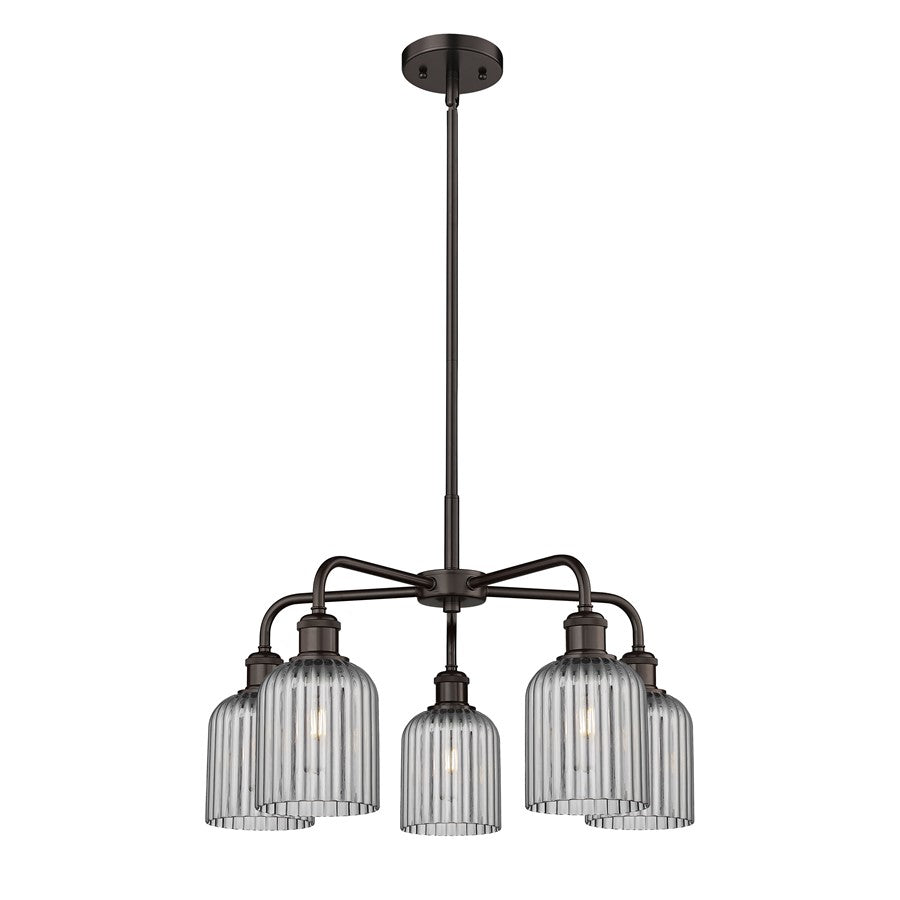 Innovations Ball Bridal Veil 5Lt 23" Stem Chand, BZ/SM - 516-5CR-OB-G559-5SM