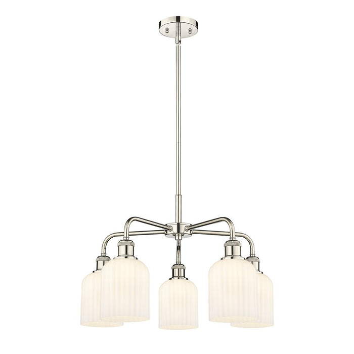 Innovations Ball Bridal Veil 5Lt 23" Stem Chand, PN/GW - 516-5CR-PN-G559-5GWH