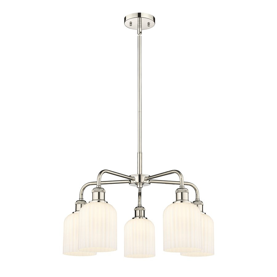 Innovations Ball Bridal Veil 5Lt 23" Stem Chand, PN/GW - 516-5CR-PN-G559-5GWH