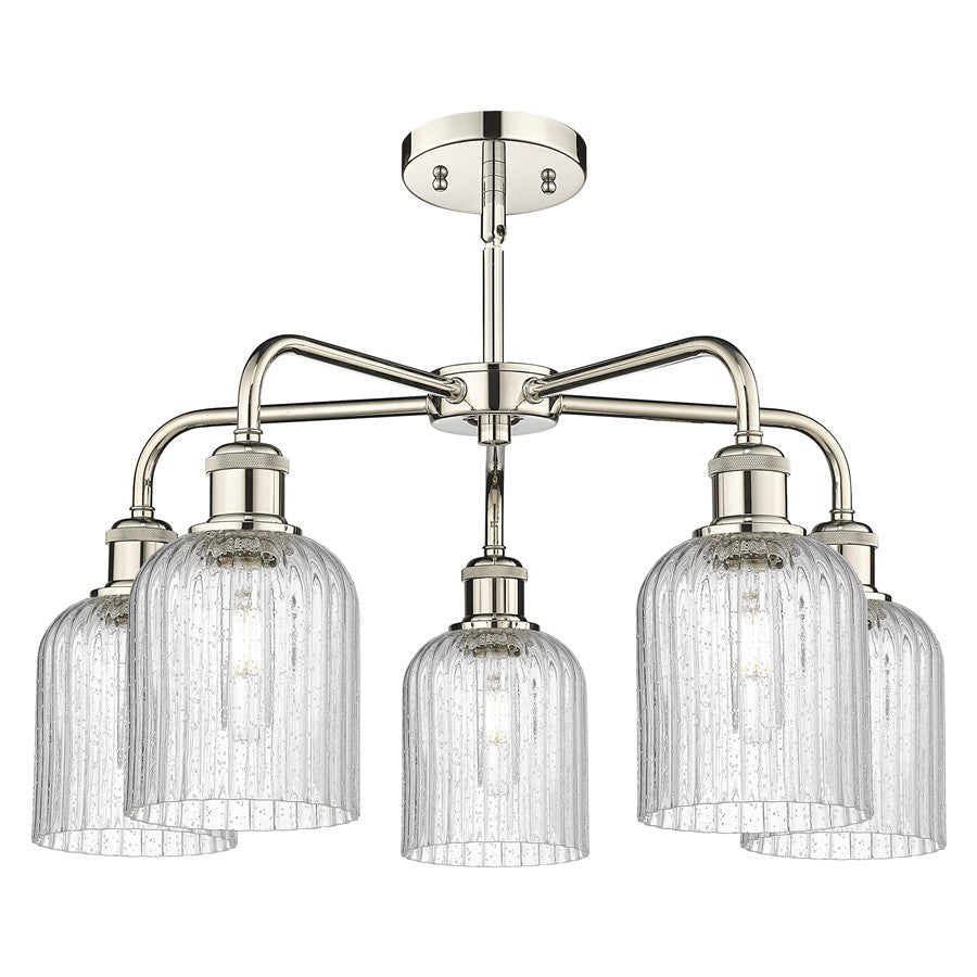 Innovations Ball Bridal Veil 5Lt 23" Stem Chand, PN/SD - 516-5CR-PN-G559-5SDY