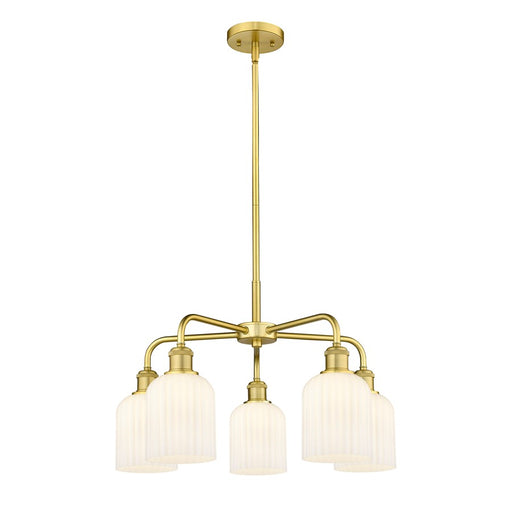 Innovations Ball Bridal Veil 5Lt 23" Stem Chand, GD/GW - 516-5CR-SG-G559-5GWH