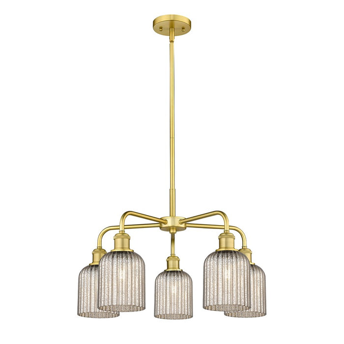 Innovations Ball Bridal Veil 5Lt 23" Stem Chand, GD/MC - 516-5CR-SG-G559-5ME