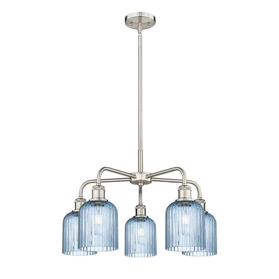 Innovations Ball Bridal Veil 5Lt 23" Stem Chand, SN/BL - 516-5CR-SN-G559-5BL