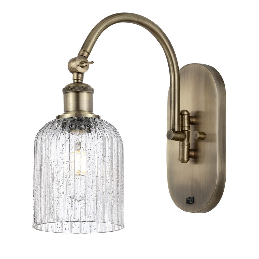 Innovations Ball Bridal Veil 5" Sconce, Side Swivel, AB/SD - 518-1W-AB-G559-5SDY