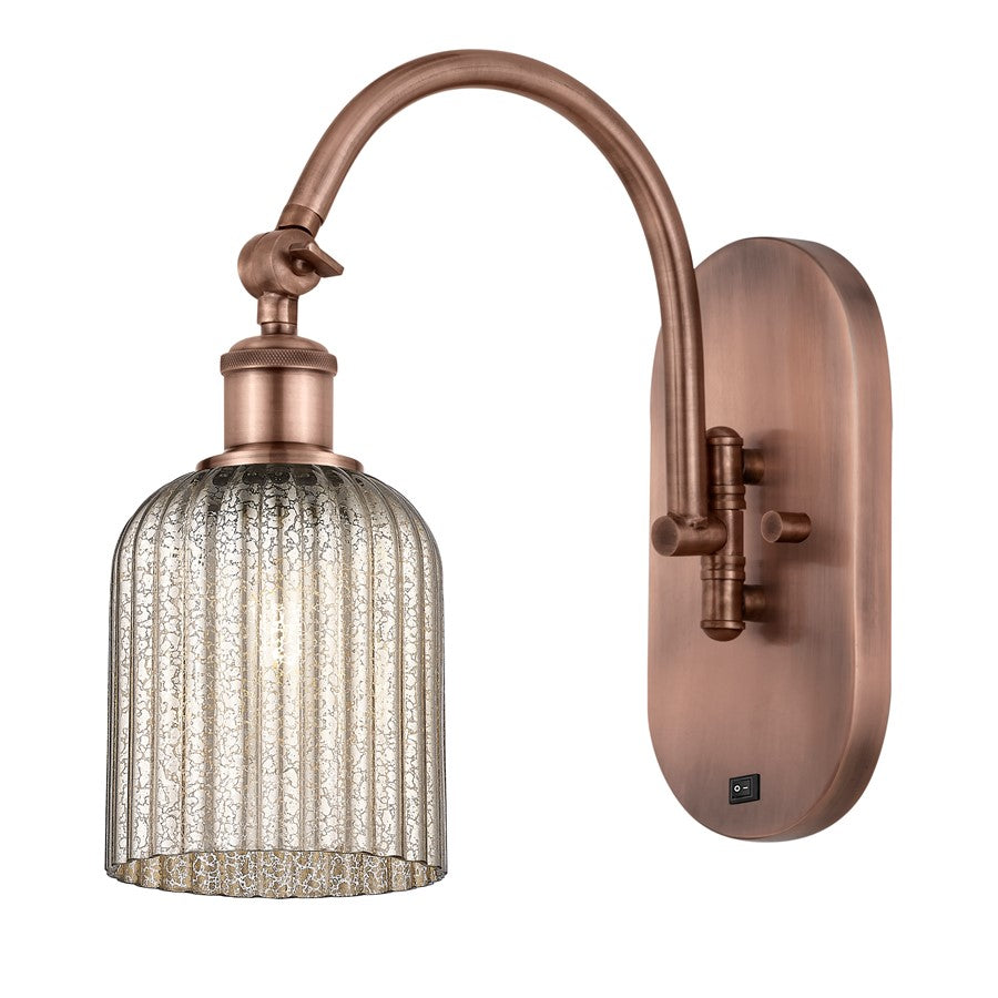 Innovations Ball Bridal Veil 5" Sconce, Side Swivel, CP/MC - 518-1W-AC-G559-5ME