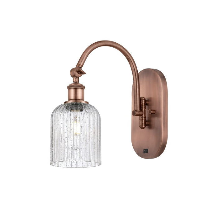 Innovations Ball Bridal Veil 5" Sconce, Side Swivel, CP/SD - 518-1W-AC-G559-5SDY